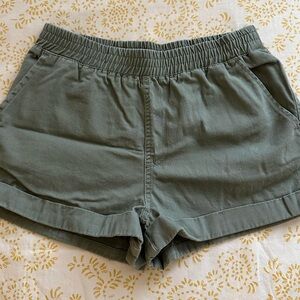 Forever 21 Sage Green High Waist Shorts